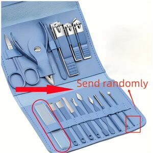 YEEPANO (Blue) 16pcs Premium Stainless Steel Manicure And Pedicure Set Including Nail Cl YEEPANO (Blue) 16pcs Premium Stainless Steel Manicure And Pedicure Set Including Nail Cl