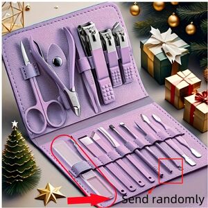 YEEPANO (Purple) 16pcs Premium Stainless Steel Manicure And Pedicure Set Including Nail YEEPANO (Purple) 16pcs Premium Stainless Steel Manicure And Pedicure Set Including Nail