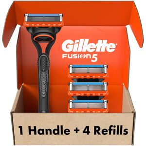 Gillette Fusion5 Razors for Men 1 Razor 4 Blade Refills Lubrastrip for a More Co Gillette Fusion5 Razors for Men 1 Razor 4 Blade Refills Lubrastrip for a More Co
