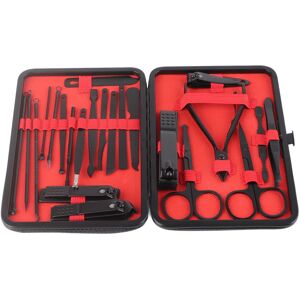 Unbranded 23 Pcs Nail Clippers Set Black Stainless Steel Unbranded 23 Pcs Nail Clippers Set Black Stainless Steel
