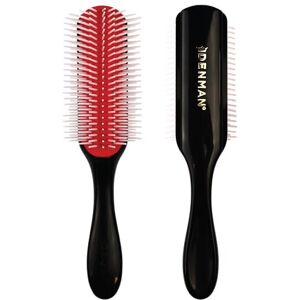 Denman Curly Hair Brush D4 (Black & Red) 9 Row Styling Brush for Styling, Smooth Denman Curly Hair Brush D4 (Black & Red) 9 Row Styling Brush for Styling, Smooth