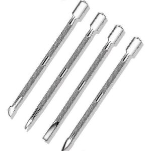 Unbranded Professional double-sided stainless steel tool for pushing back cuticles and dea Unbranded Professional double-sided stainless steel tool for pushing back cuticles and dea