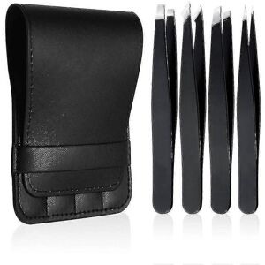 Unbranded Eyebrow Tweezers - Precision Ingrown Hair Tweezers with Leather Travel Case, Pro Unbranded Eyebrow Tweezers - Precision Ingrown Hair Tweezers with Leather Travel Case, Pro