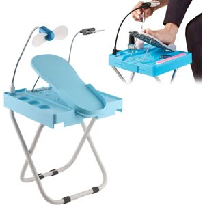 Unbranded Folding Pedicure Foot Stand w/ Magnifier & Fan - Perfect Gift for Ladies Unbranded Folding Pedicure Foot Stand w/ Magnifier & Fan - Perfect Gift for Ladies