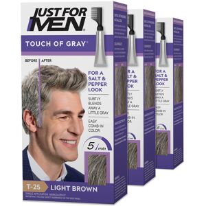 Just for Men Touch of Gray Mens Hair Color Kit with Comb Applicator for Easy App Just for Men Touch of Gray Mens Hair Color Kit with Comb Applicator for Easy App