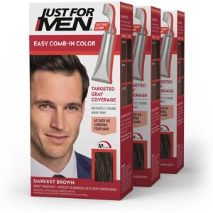 Just for Men Easy Comb-In Color Mens Hair Dye Easy No Mix Application with Comb Just for Men Easy Comb-In Color Mens Hair Dye Easy No Mix Application with Comb