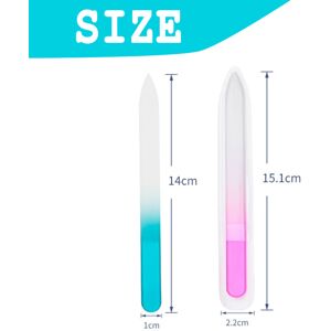 Unbranded Professional Czech Crystal Glass Nail Files, Double Sided Etched Surface for Smo Unbranded Professional Czech Crystal Glass Nail Files, Double Sided Etched Surface for Smo