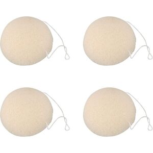 Unbranded 4X Face Natural Konjac Cleaning Sponge - White Unbranded 4X Face Natural Konjac Cleaning Sponge - White