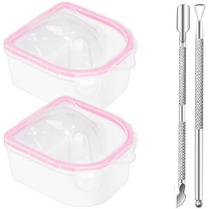 Unbranded 4 Pcs Soak Off Bowl Manicure Bowl, Double Layer Soaking Bowl, Nail Soaking Tray Unbranded 4 Pcs Soak Off Bowl Manicure Bowl, Double Layer Soaking Bowl, Nail Soaking Tray