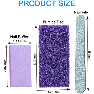 Unbranded Disposable Pedicure Kit 3in1 with Pumice Pad and Dual Grit Nail Files, 10 Count Unbranded Disposable Pedicure Kit 3in1 with Pumice Pad and Dual Grit Nail Files, 10 Count