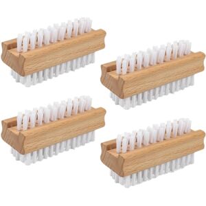 Unbranded Nail Brush Set - 4pcs Two-Side Fingernail Nail Brushes for Cleaning, Wooden Nail Unbranded Nail Brush Set - 4pcs Two-Side Fingernail Nail Brushes for Cleaning, Wooden Nail