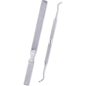 XIELBIS 2PCS Toe Nail Files for Fungal Thick Nails,Long Steel Nail File for Onychomycosi XIELBIS 2PCS Toe Nail Files for Fungal Thick Nails,Long Steel Nail File for Onychomycosi