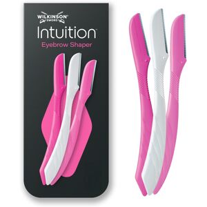 Wilkinson Sword Intuition Eyebrow Shaper for Women, Pack of 3 Disposable Razors, Wilkinson Sword Intuition Eyebrow Shaper for Women, Pack of 3 Disposable Razors,