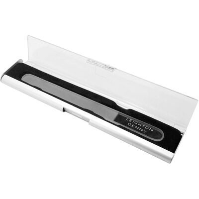 LEIGHTON DENNY Crystal Nail File in Aluminimum Case LEIGHTON DENNY Crystal Nail File in Aluminimum Case