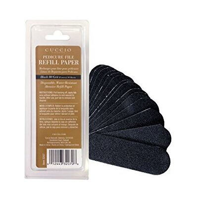Cuccio Pedicure Abrasive Black Pedicure File Refills 80 Grit (50) Cuccio Pedicure Abrasive Black Pedicure File Refills 80 Grit (50)