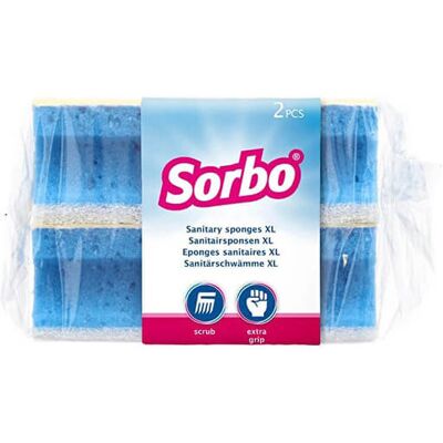 Sorbo Pack of 2 XL Lavatory Sponge Sorbo Pack of 2 XL Lavatory Sponge