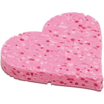 Calypso Sponge Natural Love Pink Heart Shaped Relaxing Bath Shower Soft Skin Calypso Sponge Natural Love Pink Heart Shaped Relaxing Bath Shower Soft Skin