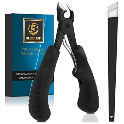 BLESWIN Podiatrist Toenail Clippers, Super Sharp Nail Clippers for Thick & Ingrown Hard BLESWIN Podiatrist Toenail Clippers, Super Sharp Nail Clippers for Thick & Ingrown Hard