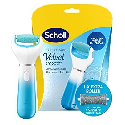 Scholl Velvet Smooth Electric Foot File Pedicure Hard Skin Remover with Extra Cr Scholl Velvet Smooth Electric Foot File Pedicure Hard Skin Remover with Extra Cr