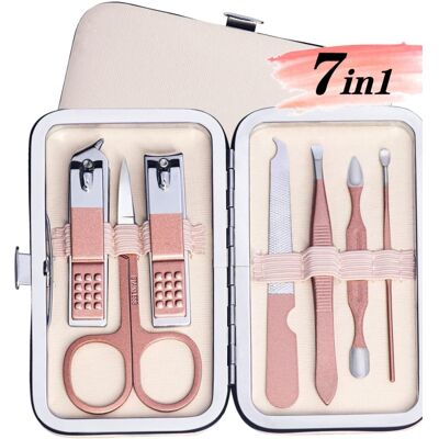 Unbranded Travel Manicure Set, 7 in 1 Manicure Kit Pedicure Kit Nail Clippers Set Stainles Unbranded Travel Manicure Set, 7 in 1 Manicure Kit Pedicure Kit Nail Clippers Set Stainles