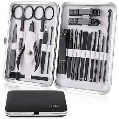 Manicure Set, Jubolion 19pcs Stainless Steel Professional Nail Clippers Pedicure Manicure Set, Jubolion 19pcs Stainless Steel Professional Nail Clippers Pedicure