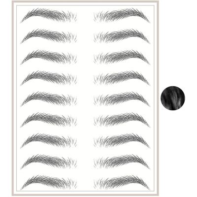 Unbranded (tapered black) Temporary Eyebrow Tattoos Waterproof Eyebrow Stickers, False Tat Unbranded (tapered black) Temporary Eyebrow Tattoos Waterproof Eyebrow Stickers, False Tat