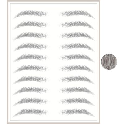 Unbranded (natural gray) Temporary Eyebrow Tattoos Waterproof Eyebrow Stickers, False Tatt Unbranded (natural gray) Temporary Eyebrow Tattoos Waterproof Eyebrow Stickers, False Tatt