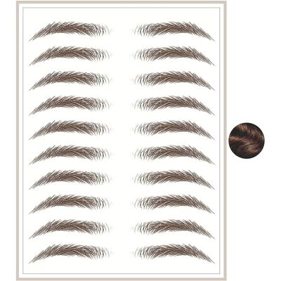 Unbranded (natural brown) Temporary Eyebrow Tattoos Waterproof Eyebrow Stickers, False Tat Unbranded (natural brown) Temporary Eyebrow Tattoos Waterproof Eyebrow Stickers, False Tat