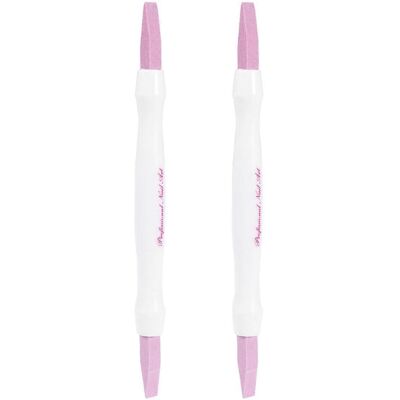 Kricely (As show, One size) 2 PCS Manicure Scrub Buffing Tool Double-headed Dead Skin Re Kricely (As show, One size) 2 PCS Manicure Scrub Buffing Tool Double-headed Dead Skin Re
