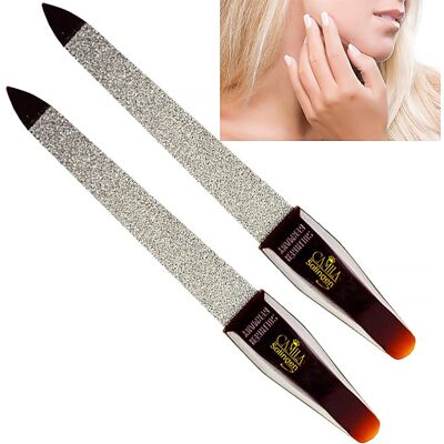 Camila Solingen CS16 3.5 inch 2 Pack Professional Sapphire Metal Nail File Point Camila Solingen CS16 3.5 inch 2 Pack Professional Sapphire Metal Nail File Point