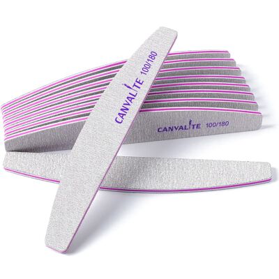 Canvalite 10 PCS Nail File Professional Nail Files Reusable Double Sided Emery B Canvalite 10 PCS Nail File Professional Nail Files Reusable Double Sided Emery B