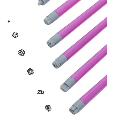 Unbranded Nail Stamp - 6x Craft Nail Stamper - Nail Design Dotting Tools, Nail Decoration Unbranded Nail Stamp - 6x Craft Nail Stamper - Nail Design Dotting Tools, Nail Decoration