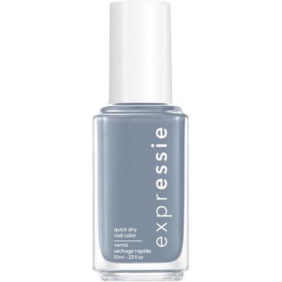 expressie Quick-Dry Nail Polish 8-Free Vegan Slate Blue Air Dry 0.33 expressie Quick-Dry Nail Polish 8-Free Vegan Slate Blue Air Dry 0.33