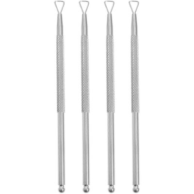 Kricely (As show, One size) 4 Pcs Stainless Steel Cuticle Pusher Triangle Cuticle Peeler Kricely (As show, One size) 4 Pcs Stainless Steel Cuticle Pusher Triangle Cuticle Peeler