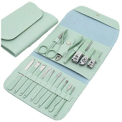 Unbranded (As show, One size) Manicure Set Professional Nail Clippers Pedicure Kit, 16 pcs Unbranded (As show, One size) Manicure Set Professional Nail Clippers Pedicure Kit, 16 pcs