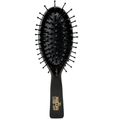 Philips Brush Luxe Oval Paddle Purse Sized Hair Brush Sleek Black Color with G Philips Brush Luxe Oval Paddle Purse Sized Hair Brush Sleek Black Color with G