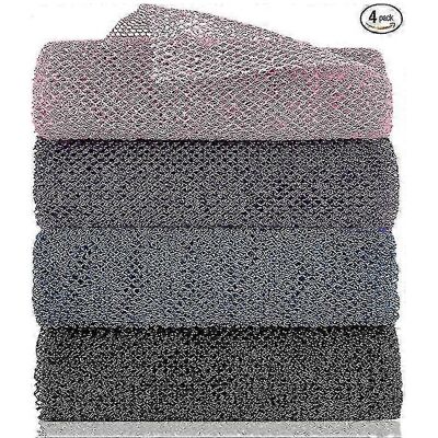 Kikidex (As show, One size) African Exfoliating Net, 4 Pieces African Net Sponge, Nylon Kikidex (As show, One size) African Exfoliating Net, 4 Pieces African Net Sponge, Nylon