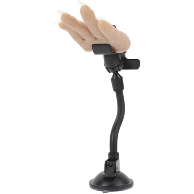 Unbranded Silicone Nail Practice Hand with Clamp Stand, 15mm Nail Tip Depth Unbranded Silicone Nail Practice Hand with Clamp Stand, 15mm Nail Tip Depth