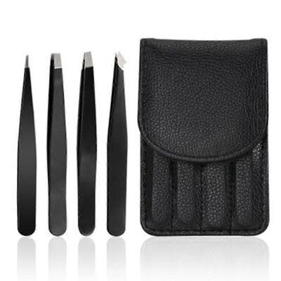 Unbranded Professional Stainless Steel Tweezers Set, Precision Eyebrow Tweezers, Black, Fo Unbranded Professional Stainless Steel Tweezers Set, Precision Eyebrow Tweezers, Black, Fo