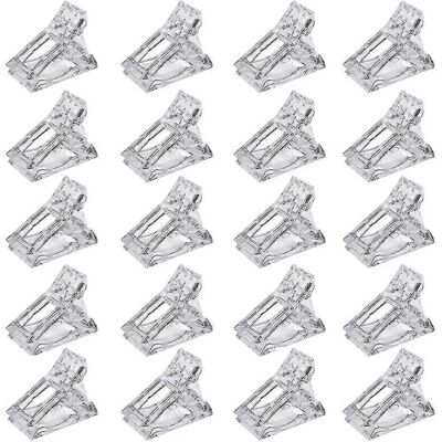 Unbranded 20pcs Clear Poly Gel Nail Tips Quick Builder Nail Extensions Unbranded 20pcs Clear Poly Gel Nail Tips Quick Builder Nail Extensions