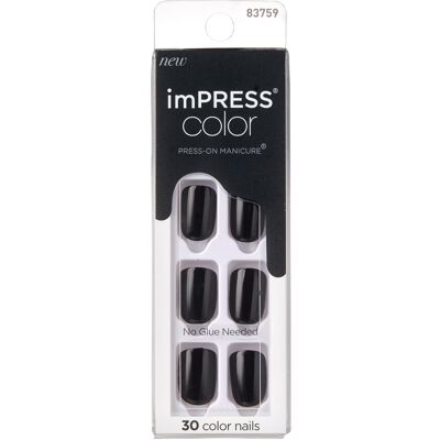Kiss imPRESS Nails All Black - Artificial Nails Kiss imPRESS Nails All Black - Artificial Nails