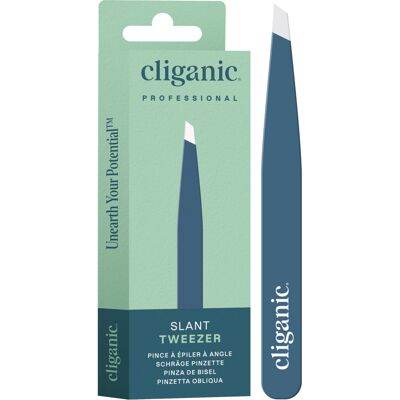 Cliganic Professional Eyebrow Tweezers Slant Tip - Precision for Men & Women, St Cliganic Professional Eyebrow Tweezers Slant Tip - Precision for Men & Women, St