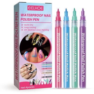Dachuang Beauty (Pink, blue, green and purple) Nail Art Pen - Quick Dry Liner for Manicure Dachuang Beauty (Pink, blue, green and purple) Nail Art Pen - Quick Dry Liner for Manicure