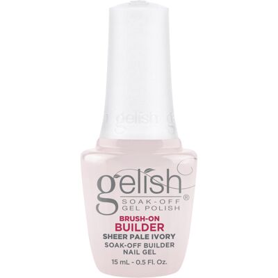 Gelish Brush-On Builder - Professional Soak-Off Gel Polish for Extensions, Overl Gelish Brush-On Builder - Professional Soak-Off Gel Polish for Extensions, Overl