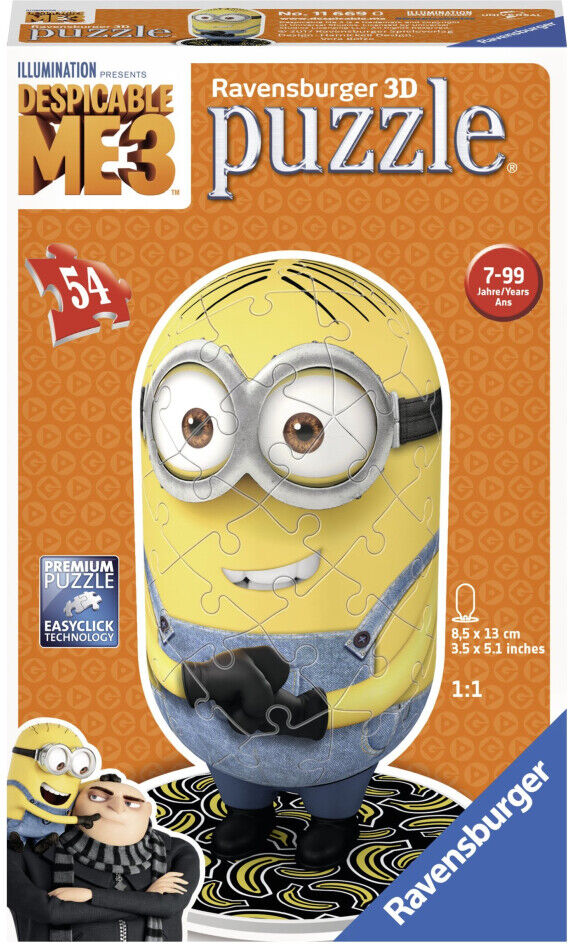 Ravensburger 11669 Despicable Me 3 Minions 54 Piece 3D Jigsaw Puzzle