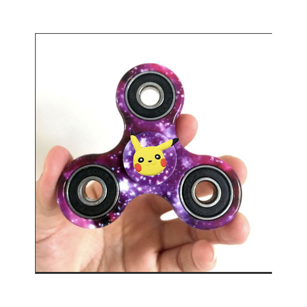 SupplyOnDemand (Pika Galaxy) Hot Colorful Rainbow Fidget Spinner Metal Hand