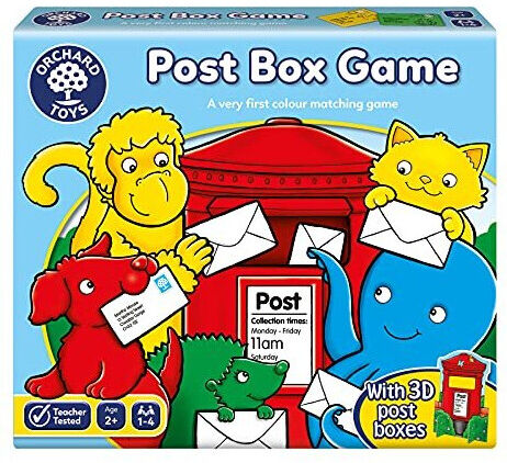 Orchard Toys Post Box Game, A Fun Posting and Matching Game for Learning Colours