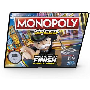 Hasbro Monopoly Speed Board Game, Play Monopoly in Under 10 Minutes, Fast-Playing Monop Hasbro Monopoly Speed Board Game, Play Monopoly in Under 10 Minutes, Fast-Playing Monop