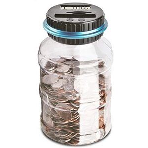 Vinsani Digital Piggy Bank UK Coin Jar Money Box Coin Saving Pot Vinsani Digital Piggy Bank UK Coin Jar Money Box Coin Saving Pot