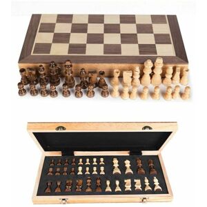 RMW Large Wooden Chess Set with Folding Board, Magnetic Pieces, Portable Staunton St RMW Large Wooden Chess Set with Folding Board, Magnetic Pieces, Portable Staunton St
